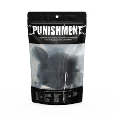 Анальна пробка з хвостом, чорна Punishment Bunny Tail Silicone Anal Plug Black
