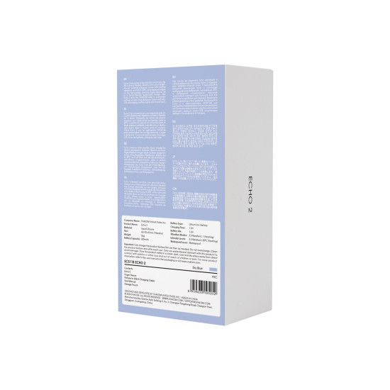Клиторальный вибратор, голубой Svakom Echo 2 Sky Blue