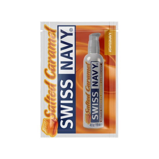 Лубрикант на водній основі зі смаком солоної карамелі Swiss Navy Salted Caramel, 5 мл