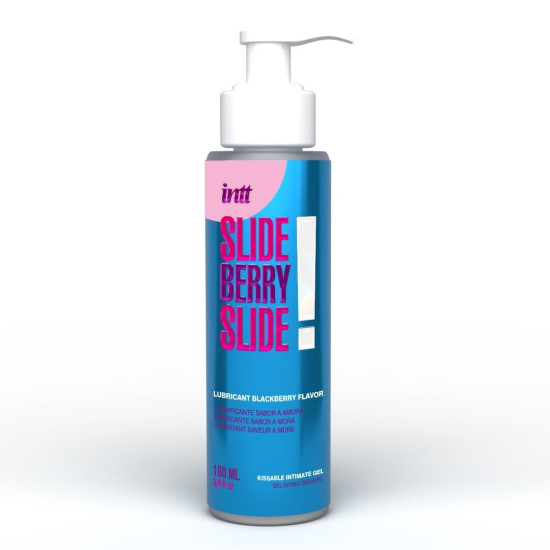 Лубрикант на водній основі зі смаком ожини Intt Slide Berry Slide!, 100 ml