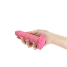 Фалоімітатор, довжина 14 см, віброкуля в подарунок, рожевий Fantasy By Addiction Unicorn Dildo Pink, 5.5 inch