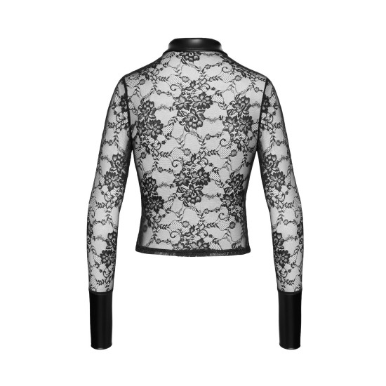 Кружевная блуза на пуговицах Noir Handmade F377 Noirelle Lace Button-up Shirt, L