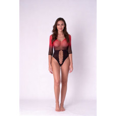 Бодістокинг, чорно-червоний Passion BS118 Black/Red