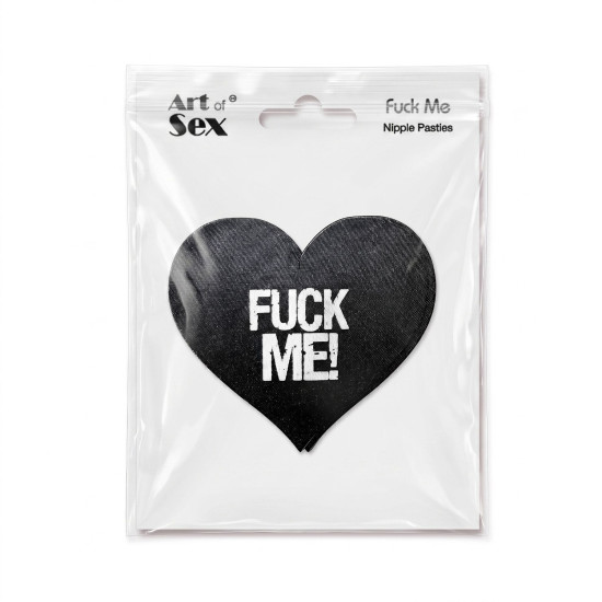 Пестис-сердечки, черный Art of Sex - Fuck me