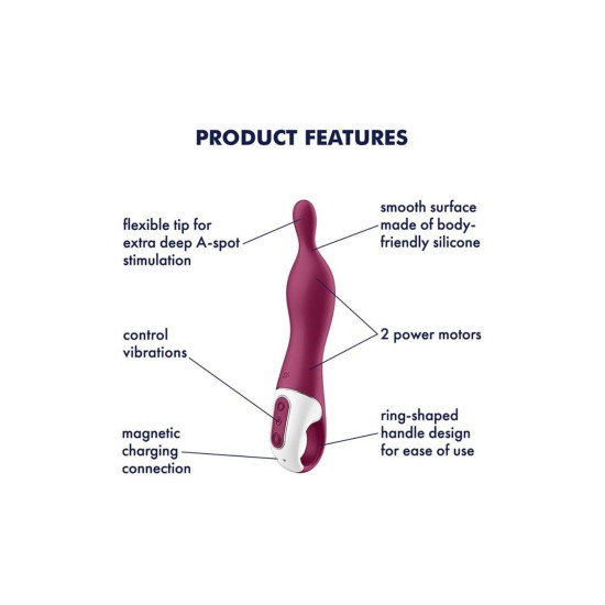 Вібратор, ягідний Satisfyer A-Mazing 1 Berry