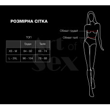 Лакированный виниловый лиф с шипами, красный Art Of Sex Mistress, M