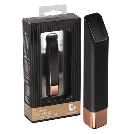 Міні-вібратор, золотий Rocks Off Bamboo Noir Noir Gold