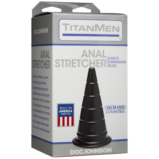 Анальний стимулятор, діаметр 6,6 см Doc Johnson TitanMen Anal Stretcher 6 Inch Plug