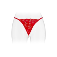 Трусики-стринги красного цвета с жемчужной ниткой Fashion Secret VENUSINA