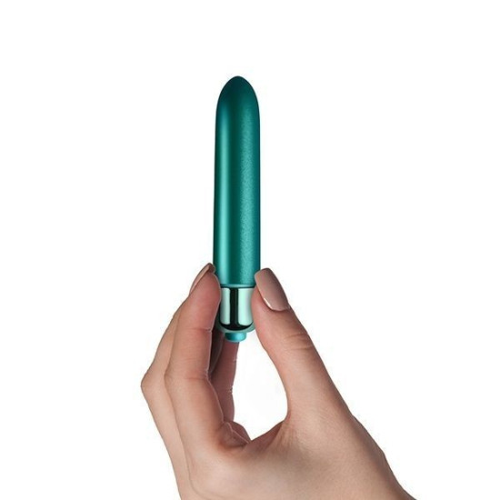 Вибропуля матовая с бархатным покрытием Rocks Off RO-90mm Touch of Velvet Peacock Petals