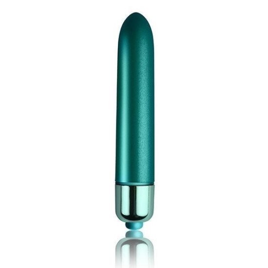 Вибропуля матовая с бархатным покрытием Rocks Off RO-90mm Touch of Velvet Peacock Petals