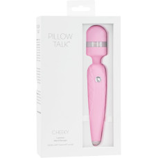 Розкішний вібромасажер у формі мікрофона з кристалом, рожевий Pillow Talk Cheeky Pink