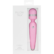 Розкішний вібромасажер у формі мікрофона з кристалом, рожевий Pillow Talk Cheeky Pink