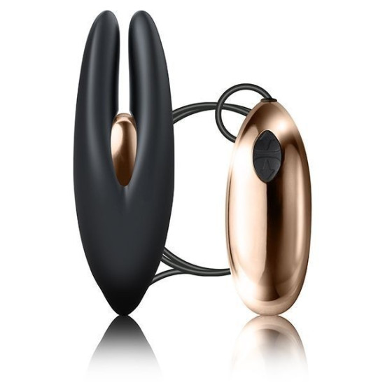 Вибратор с двумя кончиками для стимуляции всего тела, можно использовать как виброяйцо Rocks Off Mimosa