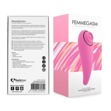 Пульсатор для клітора плюс вібратор, рожевий FeelzToys FemmeGasm Tapping & Tickling Vibrator Pink
