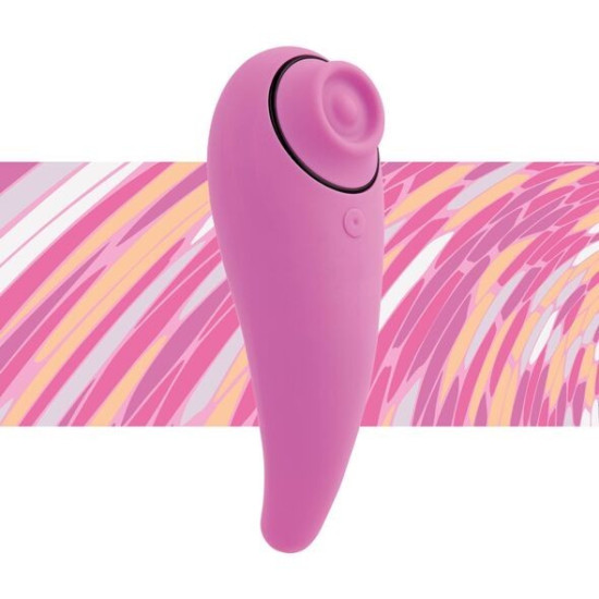 Пульсатор для клитора плюс вибратор, розовый FeelzToys FemmeGasm Tapping & Tickling Vibrator Pink