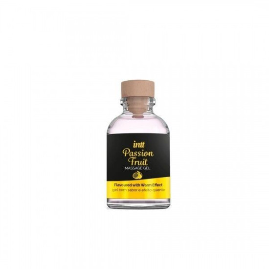 Съедобный гель для интимного массажа со вкусом маракуйи Intt Passion Fruit, 30 ml