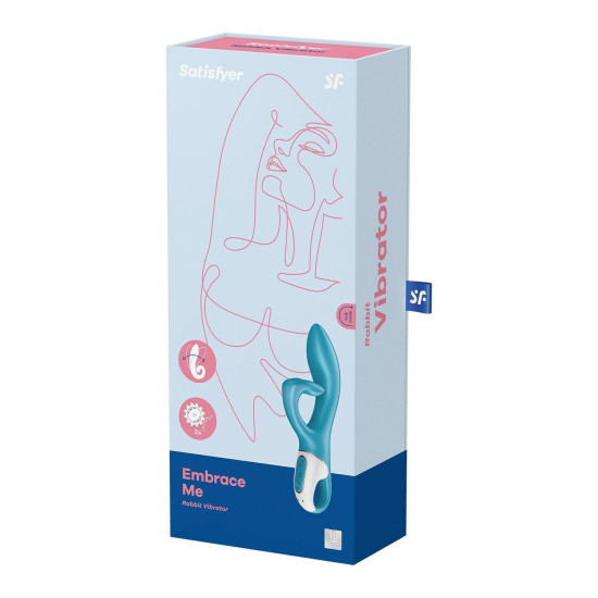 Вібратор-кролик, бірюзовий Satisfyer Embrace Me Turquoise