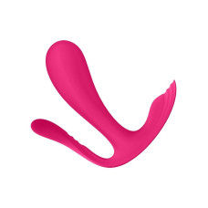 Подвійний смарт-вібратор в трусики, рожевий Satisfyer Top Secret+ Pink
