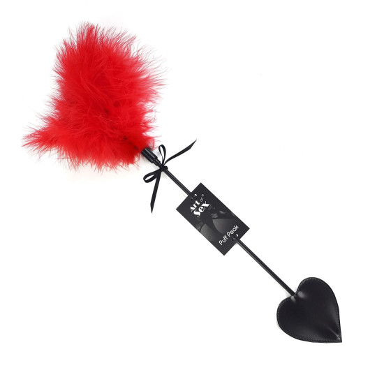 Червона лоскоталка зі шльопалкою Піка Art of Sex Puff Peak