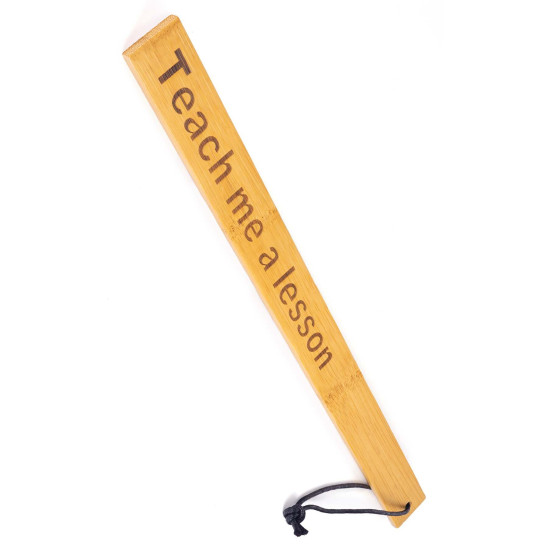 Паддл, упакован в ПЭ пакет Fetish Tentation Paddle Teach Me a Lesson Bamboo