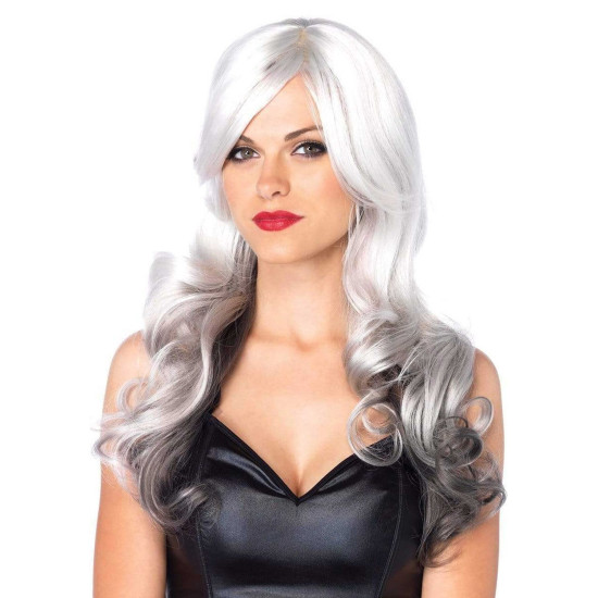 Перука з градієнтом, сіро-чорна, довжина 53 см Leg Avenue Allure Multi Color Wig, Grey/Black