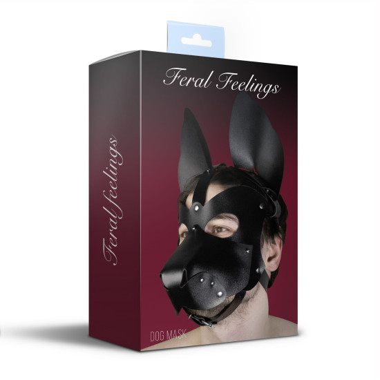Маска собаки со съемной мордой Feral Feelings Dog Mask 2-in-1