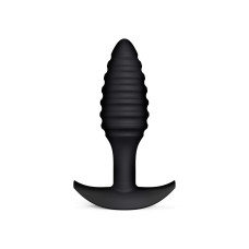 Силиконовая анальная пробка, чёрная, длина 10,6 см, диаметр 3 см Dorcel Spiral Plug