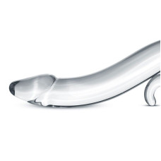 Скляний ділдо з реалістичною голівкою Gildo Glass Dildo No. 14