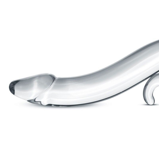 Скляний ділдо з реалістичною голівкою Gildo Glass Dildo No. 14