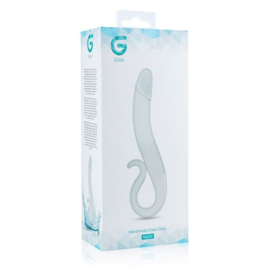 Скляний ділдо з реалістичною голівкою Gildo Glass Dildo No. 14