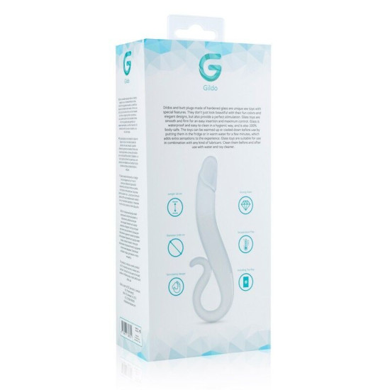 Скляний ділдо з реалістичною голівкою Gildo Glass Dildo No. 14