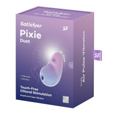 Вакуумний стимулятор з вібрацією, фіолетово-рожевий Satisfyer Pixie Dust Violet/Pink