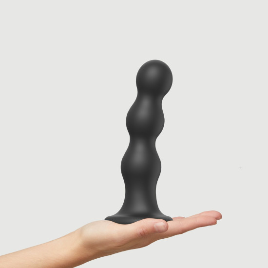 Насадка для страпона з кулями, чорна Strap-On-Me Dildo Plug Balls Black, XL