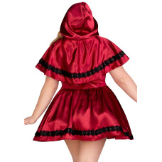Эротический костюм Красной Шапочки (платье и накидка) Leg Avenue Gothic Red Riding Hood, 3X–4X