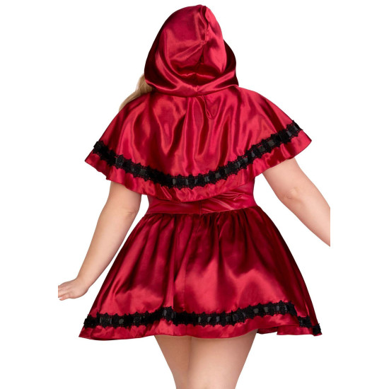 Эротический костюм Красной Шапочки (платье и накидка) Leg Avenue Gothic Red Riding Hood, 3X–4X