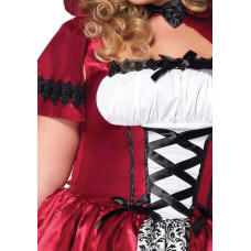 Эротический костюм Красной Шапочки (платье и накидка) Leg Avenue Gothic Red Riding Hood, 3X–4X