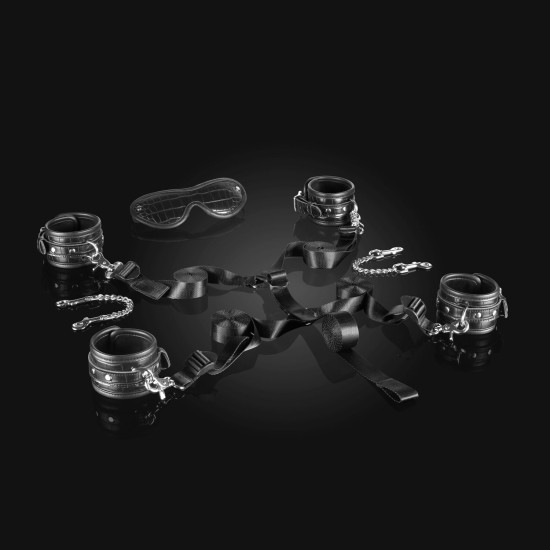 Набір для фіксації на ліжку (в комплекті маска) Liebe Seele Temptation Underbed Mattress Restraint Kit + Mask