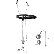 Бондажный набор с металлическим анальным крюком №4 Art of Sex Blanca Bondage Set with Anal Hook №4