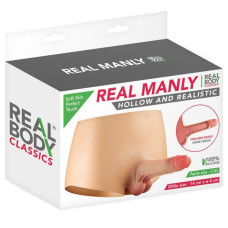 Страпон полый и реалистичный Real Body Real Manly, L/X