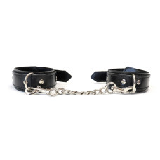 БДСМ наручники из экокожи, чёрные Art of Sex Handcuffs Emoji