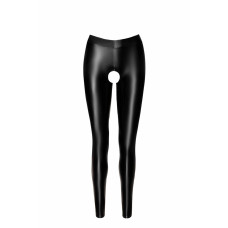 Легінси з мокрим ефектом, з відкритим доступом Noir Handmade F304 Taboo Wetlook Leggings with Open Crotch and Bum, 3XL