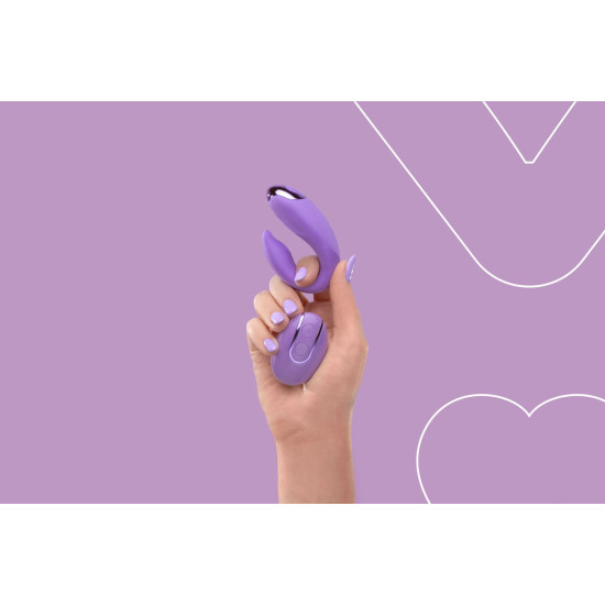 Вібратор для пар, зарядний кейс і пульт ДУ, фіолетовий FairyGasm PleasureBerry Violet