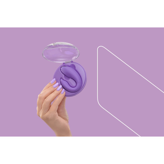 Вібратор для пар, зарядний кейс і пульт ДУ, фіолетовий FairyGasm PleasureBerry Violet