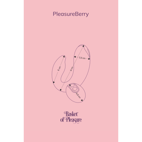 Вібратор для пар, зарядний кейс і пульт ДУ, фіолетовий FairyGasm PleasureBerry Violet