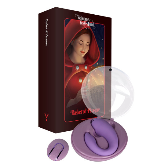 Вібратор для пар, зарядний кейс і пульт ДУ, фіолетовий FairyGasm PleasureBerry Violet