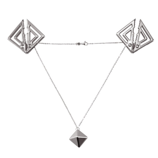 Регулируемые зажимы для сосков с тяжелой подвеской, серые Lockink Adjustable Nipple Clamps with Heavy Pendant Grey