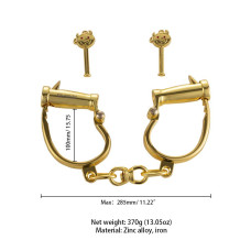 Металеві наручники для сексу, золотисті Lockink Love-Slave Handcuffs