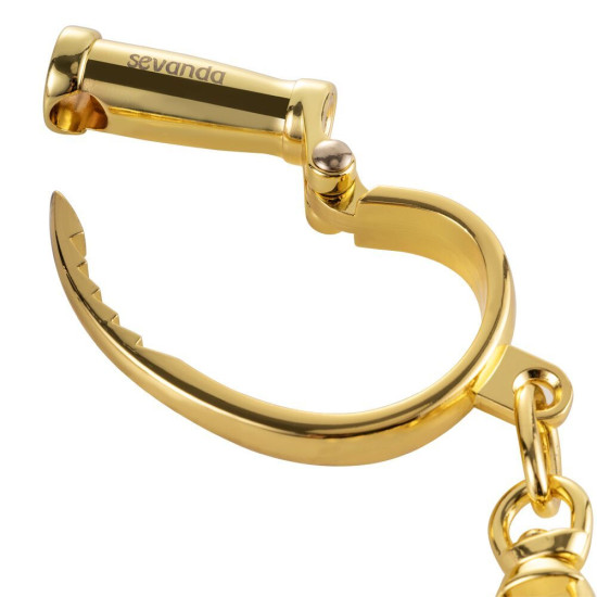 Металеві наручники для сексу, золотисті Lockink Love-Slave Handcuffs