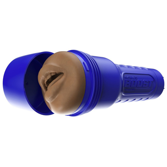 Мастурбатор-ротик з плаваючими кільцями Turbo Tech, темний Fleshlight Boost Blow Medium Dark Flesh